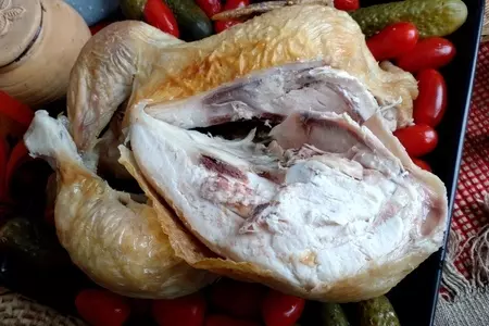 Курица в духовке на соли: шаг 7
