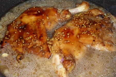 Chicken in apples "granular" mustard "Mahe's" : step 11