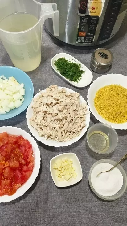 Куриный суп по-турецки в мультиварке: шаг 2
