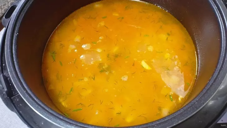 Куриный суп по-турецки в мультиварке: шаг 6