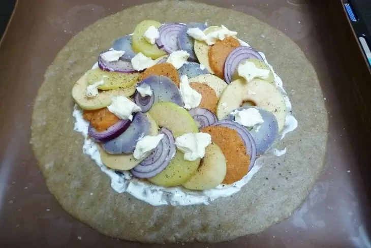 Галета "три картошки с курицей": шаг 6