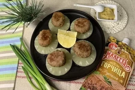 Мясные шары на ананасе, с горчицей по - махеевски: шаг 6