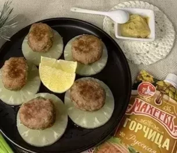 Мясные шары на ананасе, с горчицей по - махеевски: шаг 8