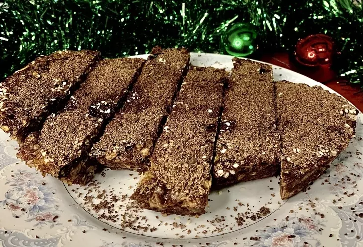 Шоколадный новогодний пирог из свч печи: шаг 4