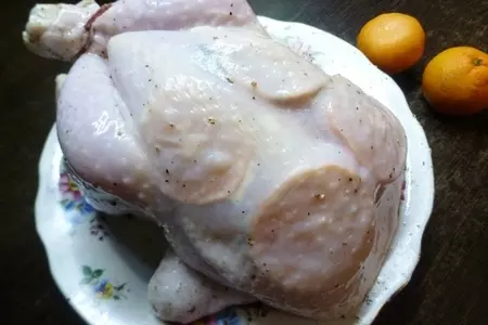 Запеченная курица "мандаринка": шаг 2