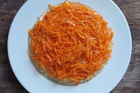 Салат с курицей и морковью по-корейски "ёлочная игрушка махеевъ": шаг 3