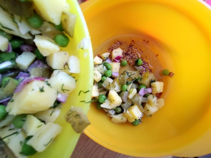 Картофельный салат постный и непостный: шаг 11