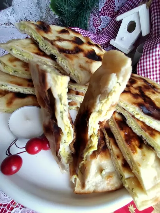 Лепёшки с сыром и творогом: шаг 18
