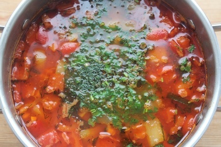Turkey goulash soup: step 8