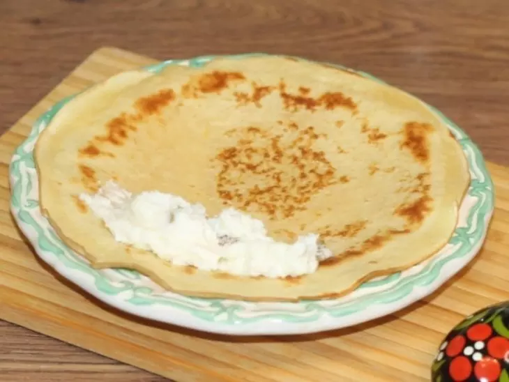Блины с фруктовым вкусом и с начинкой #масленица2023: шаг 10