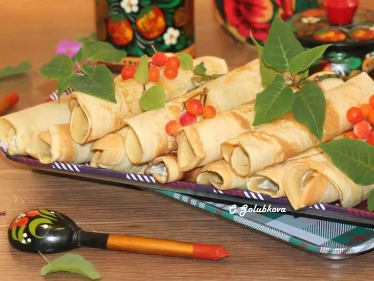 Блины с фруктовым вкусом и с начинкой #масленица2023: шаг 13