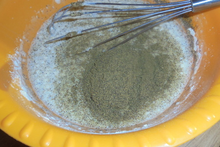 Keten tohumlu kenevir krep "sağlıklı atıştırmalık" # Shrovetide: adım 3
