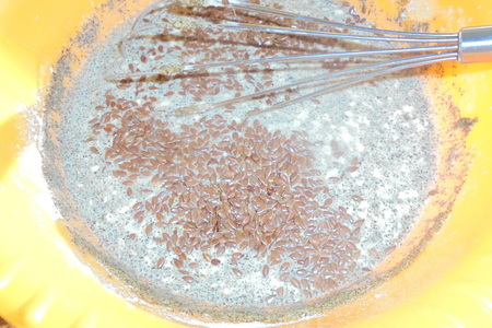 Keten tohumlu kenevir krep "sağlıklı atıştırmalık" # Shrovetide: adım 4