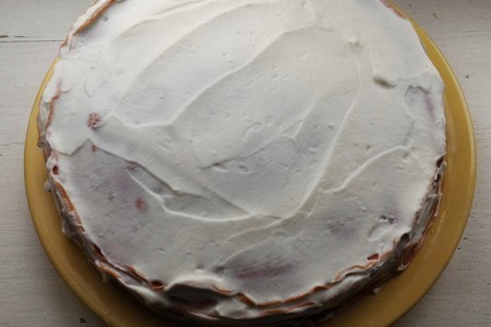 Блинный торт "розовый бархат" #масленица2023: шаг 15