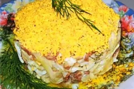 Салат из зелёной редьки с мясом: шаг 2