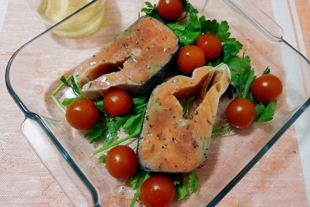 Запеченный лосось под сальсой: шаг 5