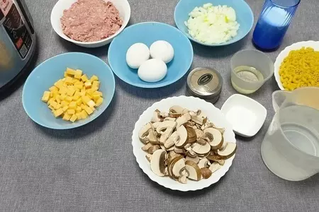 Макаронник с фаршем и грибами: шаг 2