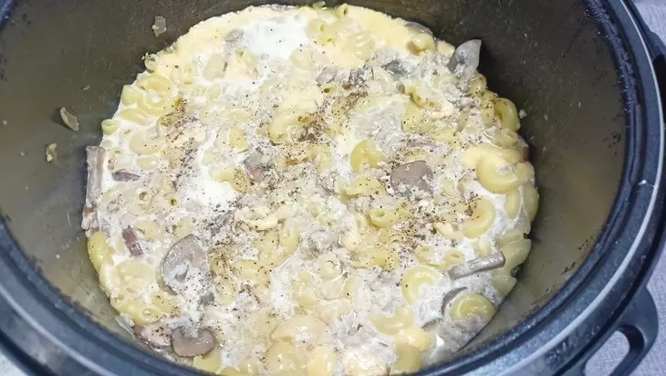 Макаронник с фаршем и грибами: шаг 6