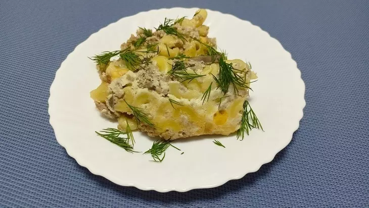 Макаронник с фаршем и грибами: шаг 7