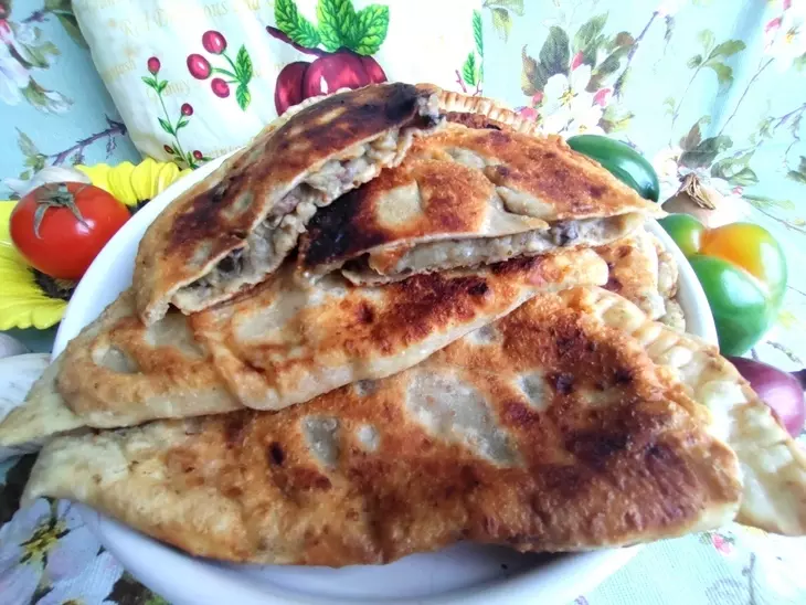 Лепёшки с картофелем и грибами: шаг 20