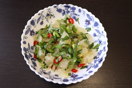 Азиатский салат из свити с имбирём и кинзой: шаг 6
