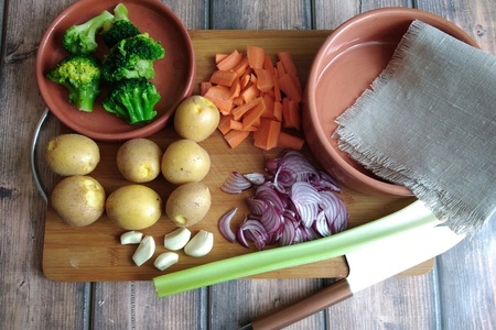 Пряные овощи-ассорти из духовки: шаг 1