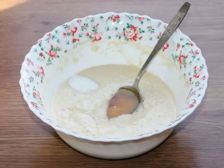 Домашний хлеб в из двух видов муки: шаг 2