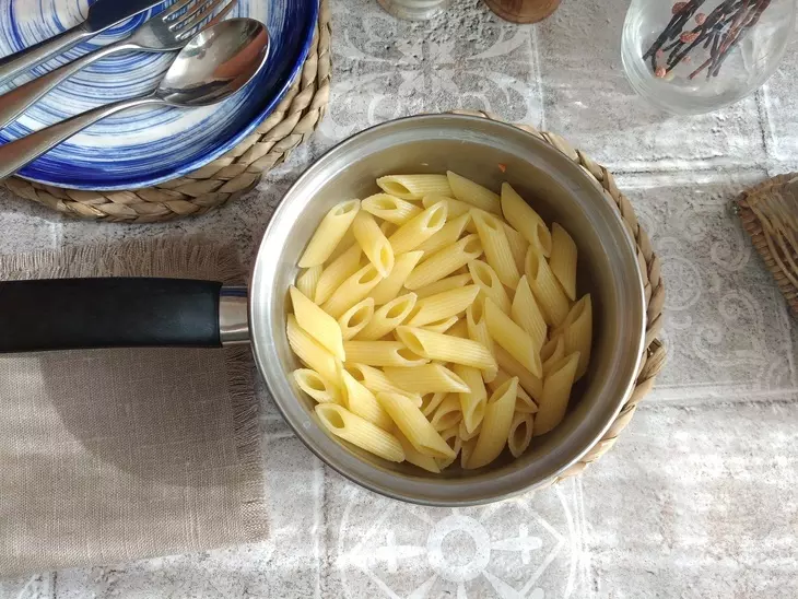 Пенне с овощами и яблоком: шаг 6