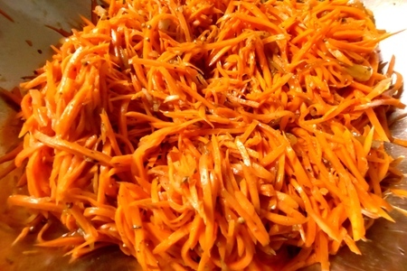 Морковь по-корейски с луком: шаг 10