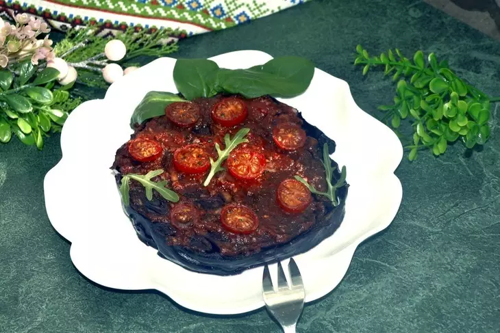 Стейк из краснокочанной капусты с томатоми: шаг 5