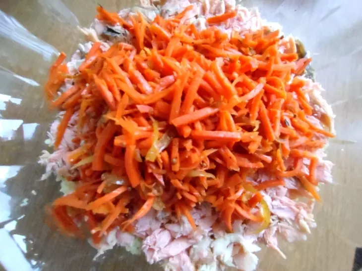 Слоёный салат с кускусом: шаг 17