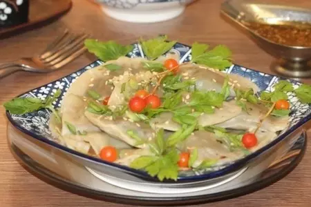 Пельмени-ракушки с овощами и соусом: шаг 16