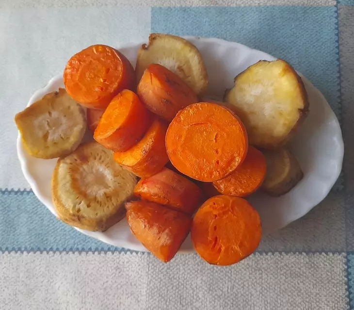 Винегрет с запечёнными овощами: шаг 6