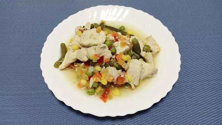 Мексиканская смесь с курицей - рецепт правильного питания в мультиварке: шаг 5