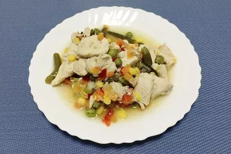 Мексиканская смесь с курицей - рецепт правильного питания в мультиварке: шаг 5