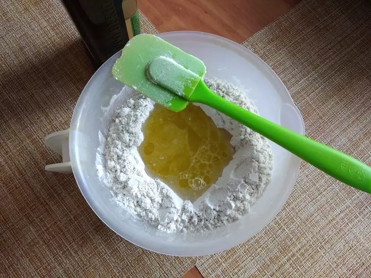 Ржано-пшеничная галета с печёным картофелем и болгарским перцем: шаг 2