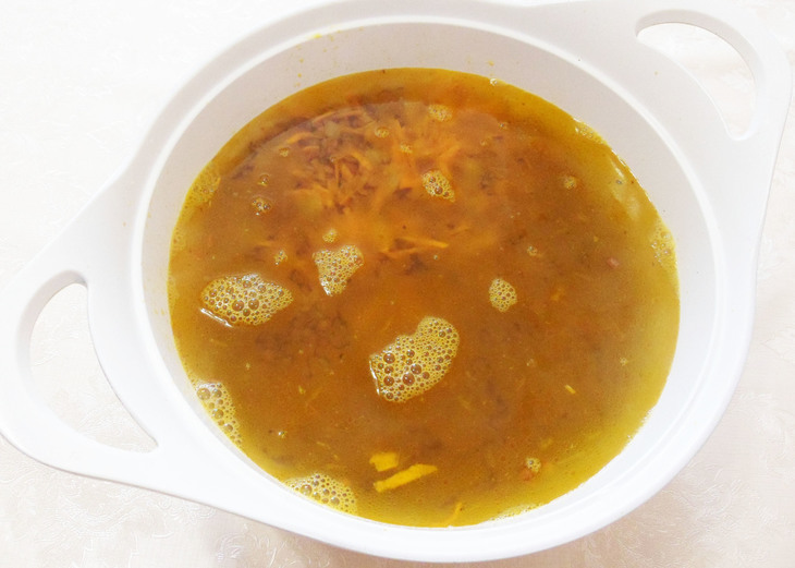 Постный суп-пюре из чечевицы: шаг 4