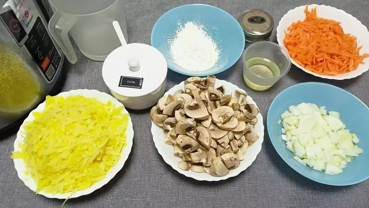 Постная картофеле-грибная запеканка — рецепт в мультиварке: шаг 2