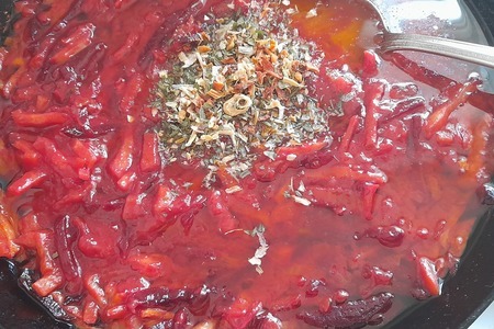 Lean borscht with lentils: step 12