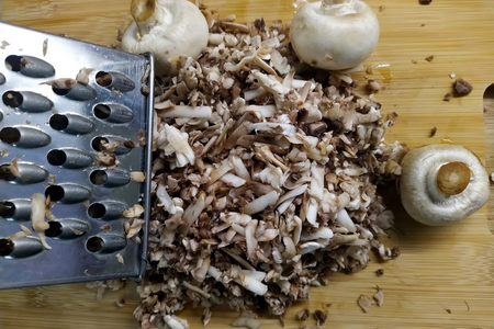 Potato pancakes with mushrooms "lean": step 3
