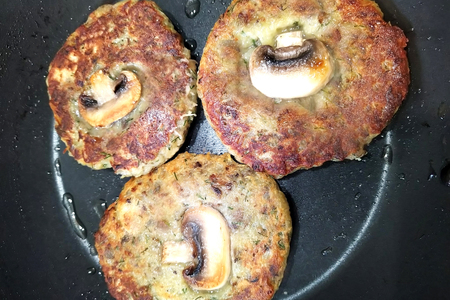 Potato pancakes with mushrooms "lean": step 11