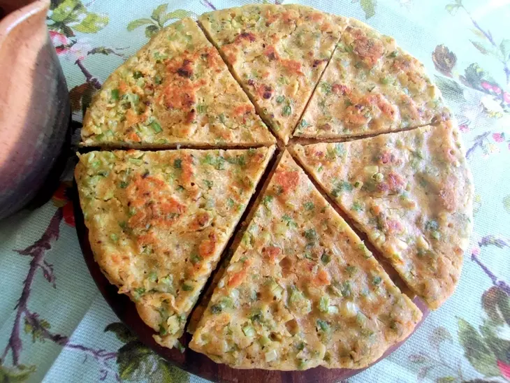 Гороховые лепёшки с луком: шаг 9