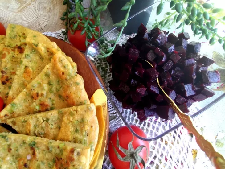 Гороховые лепёшки с луком: шаг 13