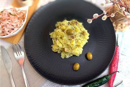 Картофельное пюре с оливками: шаг 7