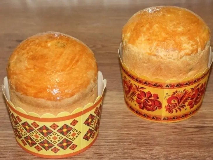 Кулич на желтках с сухофруктами: шаг 20