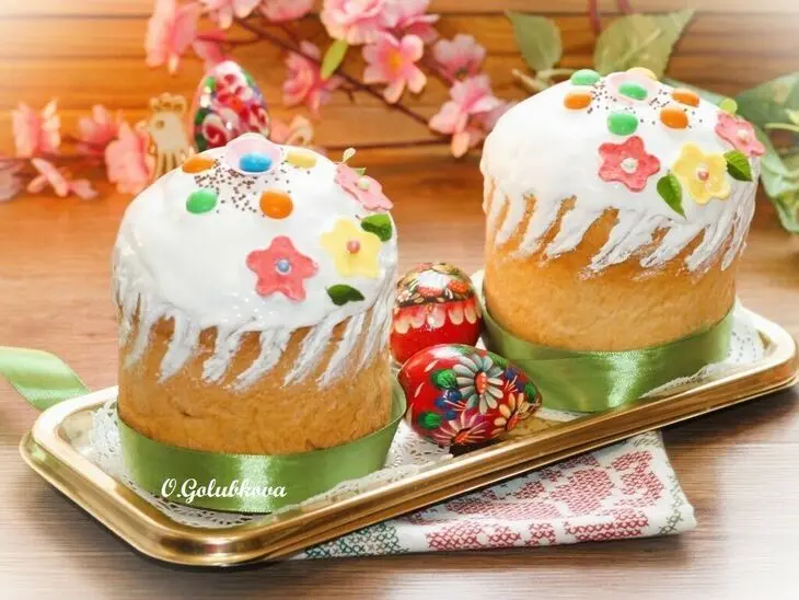 Кулич на желтках с сухофруктами: шаг 22