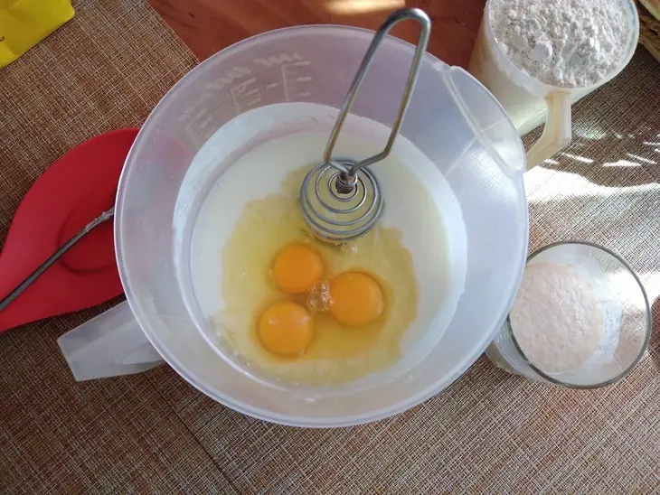 Миндальный кулич на йогурте: шаг 4
