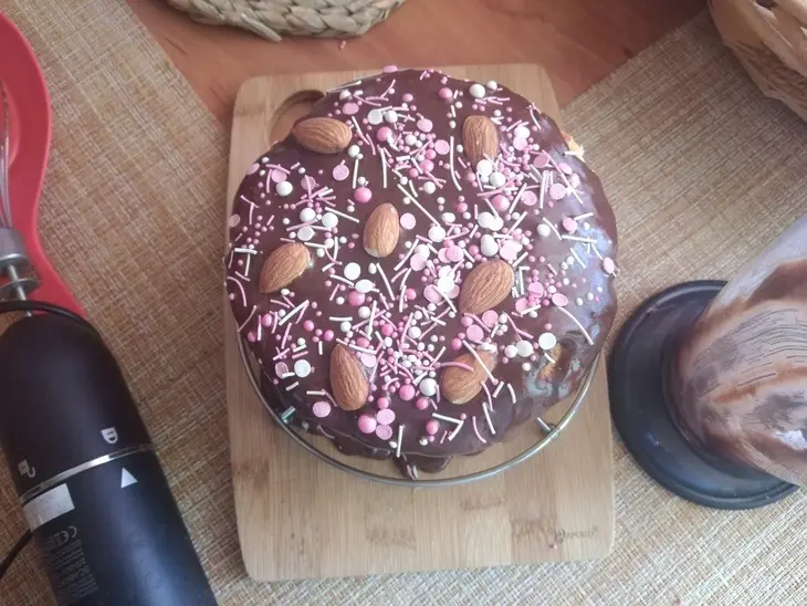 Миндальный кулич на йогурте: шаг 13