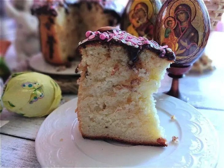Миндальный кулич на йогурте: шаг 15