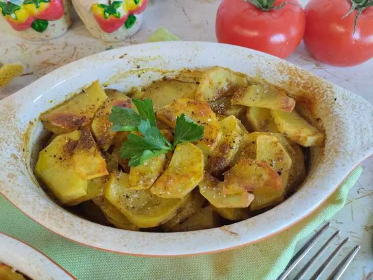 Шафранный картофель: шаг 9